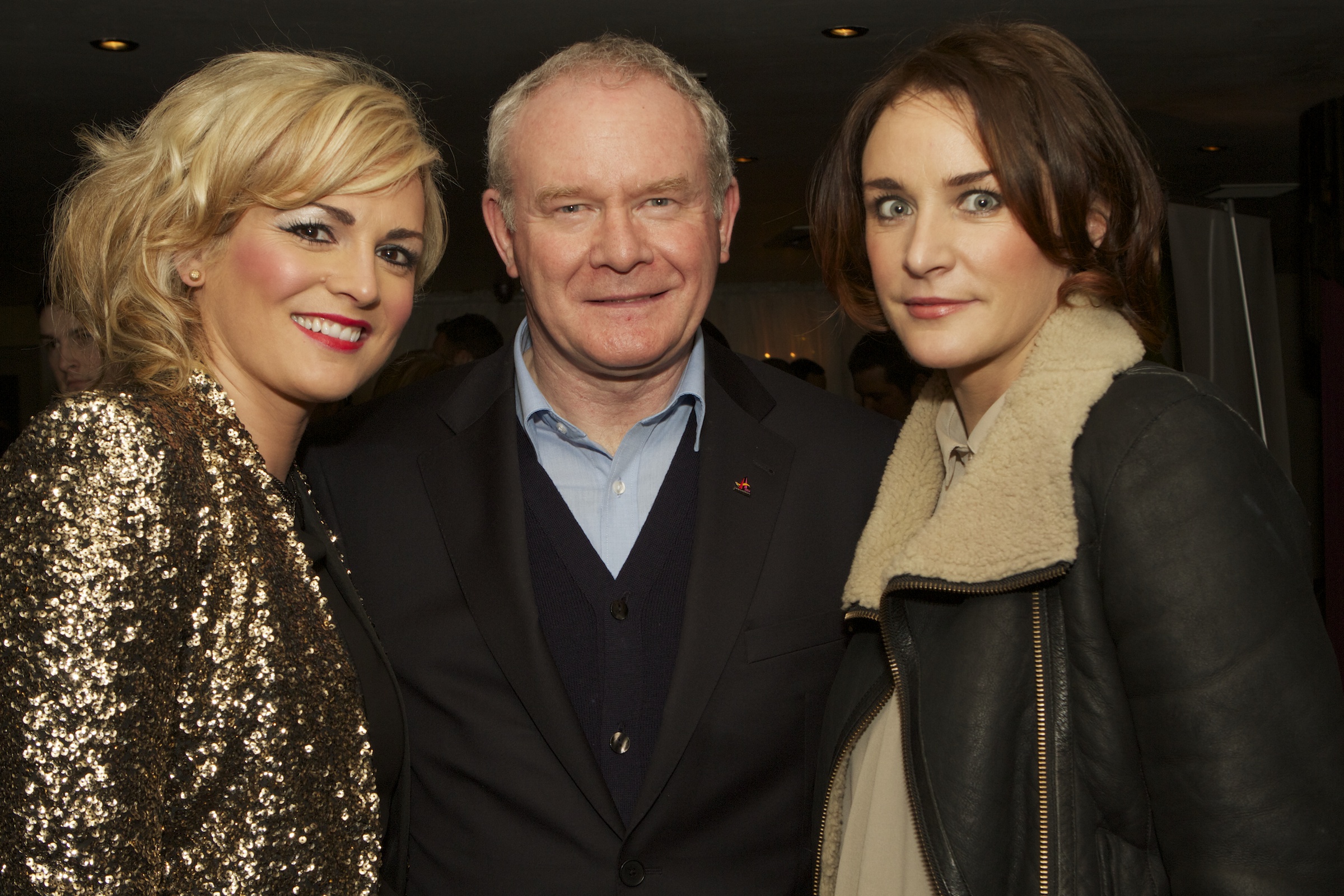 Martin with daughters Grianne and Fionnuala.